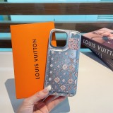 使い勝手良し ルイヴィトン スーパーコピー lv携帯ケースマロン柄金属メッキ皮革の服感二合一携帯ケース