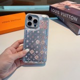 使い勝手良し ルイヴィトン スーパーコピー lv携帯ケースマロン柄金属メッキ皮革の服感二合一携帯ケース