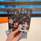 【話題商品！】ルイヴィトン 偽物通販 LV携帯ケースクリスマスシリーズ縁取り皮質精孔携帯ケース