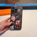 【話題商品！】ルイヴィトン 偽物通販 LV携帯ケースクリスマスシリーズ縁取り皮質精孔携帯ケース