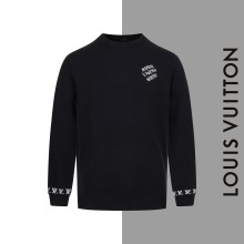 【限定】ルイヴィトン 激安偽物 LVアルファベットロゴニットクルーネックセーター