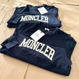 【限定】 モンクレール 激安通販 24 FWタオル生地の胸元刺繍下地長袖丸首衛衣の男女同型