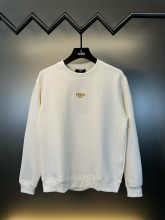 【話題商品！】フェンディ スーパーコピー  24新型金糸アルファベット刺繍ロゴ丸首衛衣2色
