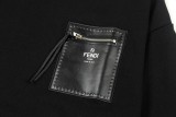 超奇跡の入荷☆ フェンディ 激安通販  ジップスキンポケットアルファベットLOGOプリント丸首衛衣