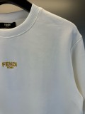 【話題商品！】フェンディ スーパーコピー  24新型金糸アルファベット刺繍ロゴ丸首衛衣2色