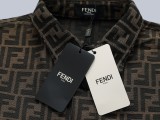 使い勝手良し フェンディ 激安通販 フルプリントシャツデニムコート