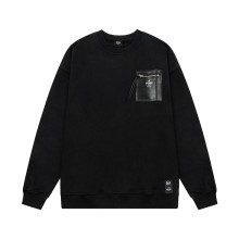 超奇跡の入荷☆ フェンディ 激安通販  ジップスキンポケットアルファベットLOGOプリント丸首衛衣
