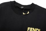 累積売上総額第１位！ フェンディ スーパーコピー  悪魔の小目の立体文字刺繍丸首衛衣