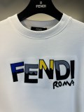 大人気 フェンディ 偽物通販 秋冬新作アルファベット刺繍ロゴ丸首パーカー2色