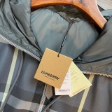 稀少 バーバリー n級品 クラシックグレーの大チェック柄リバーシブルキャップジャケット