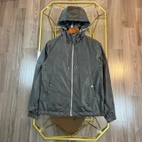 稀少 バーバリー n級品 クラシックグレーの大チェック柄リバーシブルキャップジャケット