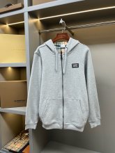 稀少 バーバリー 激安通販 マイクロスケールの装飾綿製連帽男女同型の衛衣コート