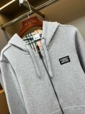 稀少 バーバリー 激安通販 マイクロスケールの装飾綿製連帽男女同型の衛衣コート