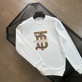 超話題! バーバリー 激安通販 2024秋の新作チェック柄TBアルファベットロゴ長袖パーカー2色