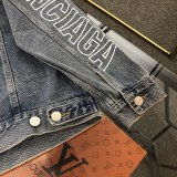 追跡付 バレンシアガ 激安偽物 の新しいアルファベットプリントの水洗ジャケット