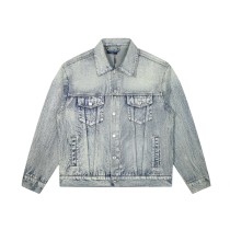 超奇跡の入荷☆ バレンシアガ 激安通販 24 FWフルドリル水洗いデニムコート2色