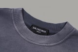 一目惚れ♪ バレンシアガ n級品 旧個性的なアルファベットロゴプリントのオーダーメイド生地丸首衛衣