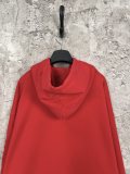 累積売上総額第１位！バレンシアガ 偽物通販 プリントキャップパーカー赤男女同型