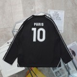 入手困難 バレンシアガ 激安通販 刺繍プリント長袖Tシャツユニホーム