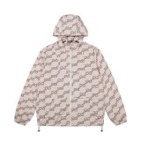 高品質 バレンシアガ コピー 連帽ファスナーフルプリントジャケット
