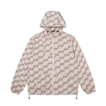 高品質 バレンシアガ コピー 連帽ファスナーフルプリントジャケット