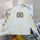 【話題商品！】バレンシアガ 激安通販 水洗いダブルB長袖パーカーTシャツ