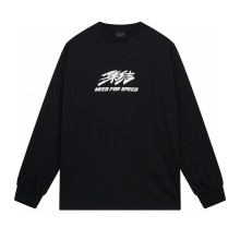 高品質 バレンシアガ 激安通販 2024 SS最新3 Mアルファベットプリント手描き落書き長袖Tシャツ