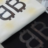 【話題商品！】バレンシアガ 激安通販 水洗いダブルB長袖パーカーTシャツ