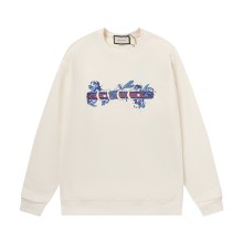 累積売上総額第１位！グッチ コピーおすすめ デジタルスプレートンボベルトアルファベットロゴ男女同型丸首衛衣