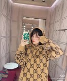 超奇跡の入荷☆ グッチ コピー の秋冬の新作ファッションブランドの刺繍がいっぱい入っている連帽ジャカードウールニットセーター