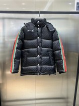 稀少 グッチ 激安通販 のダウンジャケットスタイリッシュなダブルG衝突カラーのキルティングダウンジャケット