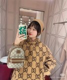 超奇跡の入荷☆ グッチ コピー の秋冬の新作ファッションブランドの刺繍がいっぱい入っている連帽ジャカードウールニットセーター
