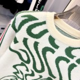 日本未入荷 グッチ 激安偽物 ジャカードヘッダー丸首セーター