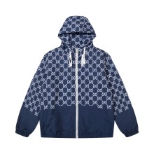 超話題! グッチ n級品 連帽ファスナーフルプリントジャケット
