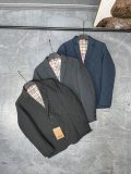 ★超人気 バーバリー n級品 24新作メンズ軽量贅沢菱形キルティングコットン裏地スーツコットンコート