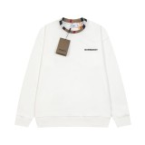 累積売上総額第１位！バーバリー 偽物通販 パッチワークチェック刺繍ラウンドネックパーカー