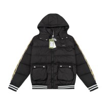 入手困難 グッチ n級品 2024秋冬新作帽子着脱可能ダウンジャケット