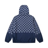 超話題! グッチ n級品 連帽ファスナーフルプリントジャケット