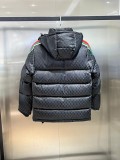 稀少 グッチ 激安通販 のダウンジャケットスタイリッシュなダブルG衝突カラーのキルティングダウンジャケット