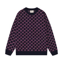 超奇跡の入荷☆ グッチ 偽物通販 ダブルGクラシックロゴラウンドネックカーディガン