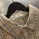 【限定】 シャネル 偽物通販 2024新作ロゴ貼り刺繍シャツコート