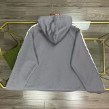 大人気 グッチ n級品 ニットコットンフードクラシック反射テープロゴ連帽衛衣