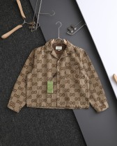 日本未入荷 グッチ コピーおすすめ ss 24早秋新作ハイエンド刺繍ジャカードツイードシャツ