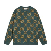 使い勝手良し グッチ コピーおすすめ 全身ダブルGアルファベットジャカードラウンドネックセーター