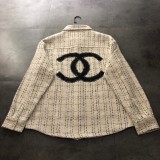 【限定】 シャネル 偽物通販 2024新作ロゴ貼り刺繍シャツコート