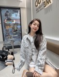 一目惚れ♪ ディオール n級品 ロゴたっぷりジャカードシャツデニムカップルのカジュアルコート