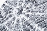 新作 ディオール 激安通販 パリ地図建築要素デジタルプリント長袖シャツ
