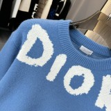 大人気 ディオール 激安通販 ジャカードアルファベットタオル刺繍ヘッダー丸首セーター