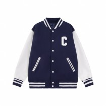 追跡付 セリーヌ 偽物通販 2024の新作混紡合皮スリーブ野球服ジャケット