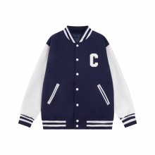 追跡付 セリーヌ 偽物通販 2024の新作混紡合皮スリーブ野球服ジャケット